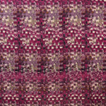 Tecido Estampado Cetim Mate Mosaico Fúcsia - Ribes y Casals