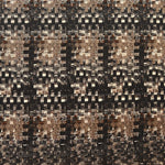 Tecido Estampado Cetim Mate Mosaico Castanho - Ribes y Casals