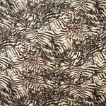 Tecido Estampado Cetim Mate Ramagens Castanho Chocolate - Ribes y Casals