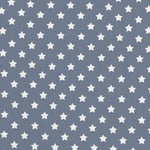 Tecido Estrelas Brancas Fundo Azul Denim - Ribes y Casals
