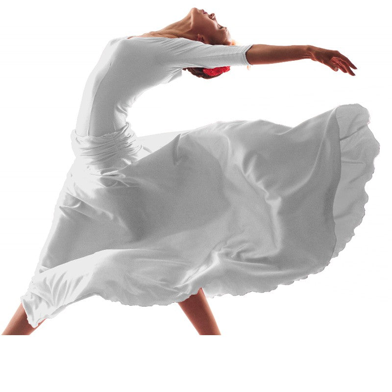 Tecido Poliéster Spandex Branco - Ribes y Casals