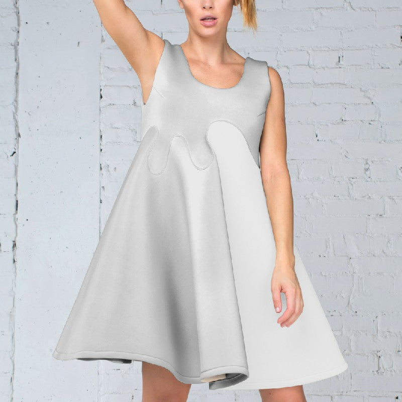 Tecido Poliéster Spandex Branco - Ribes y Casals