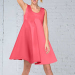 Tecido Poliéster Spandex Rosa Coral - Ribes y Casals