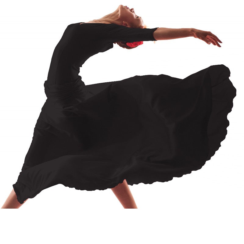 Tecido Poliéster Spandex Preto - Ribes y Casals