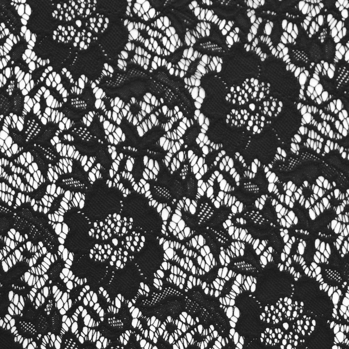 Tecido Flamenco Renda Vintage Negro - Ribes y Casals