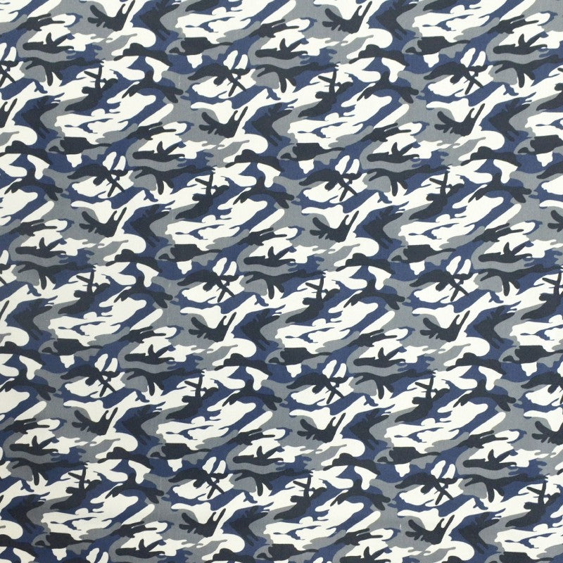 Tecido Gabardina Elástico Militar Azul - Ribes y Casals