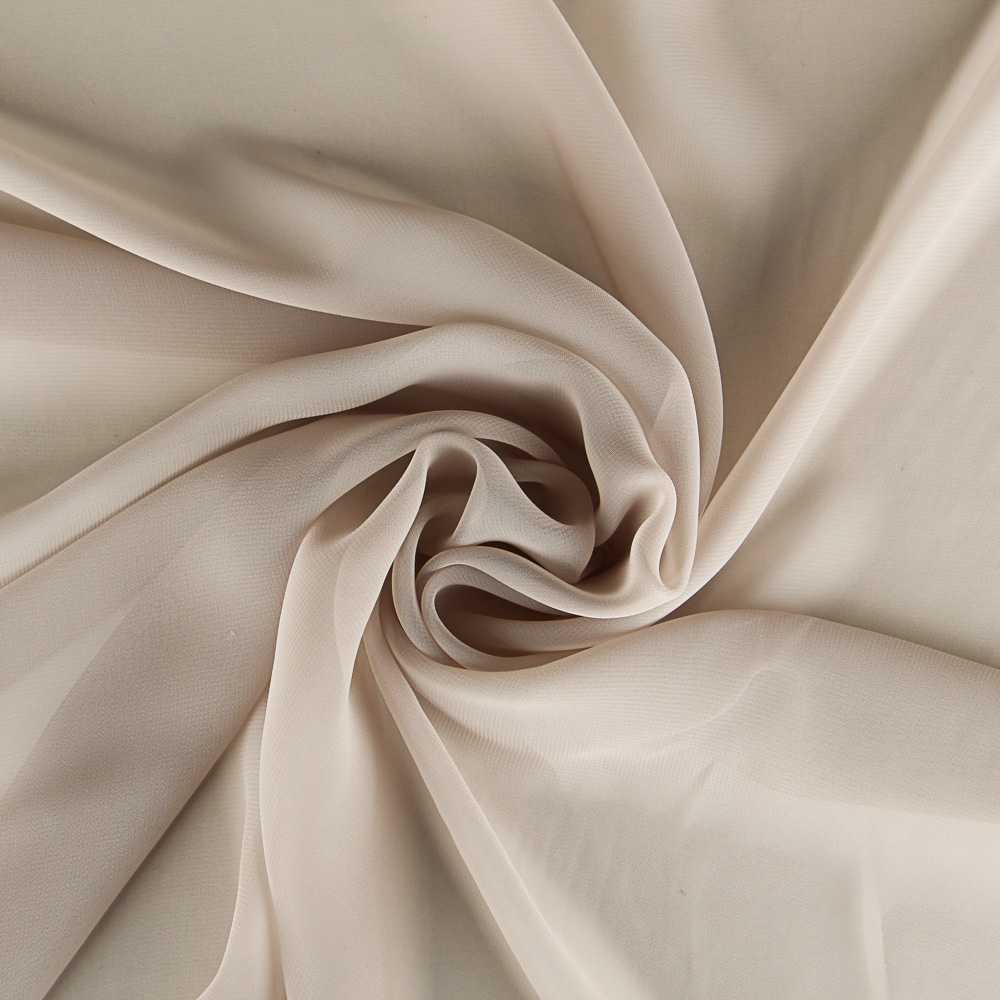 Tecido Gaze de Chiffon Bege - Ribes y Casals