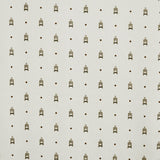 Tecido de Gaze Estampado Gaiolas Branco - Ribes y Casals