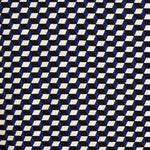 Tecido Georgette Estampado Cubo Azul - Ribes y Casals