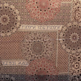 Tecido Georgette Estampado Mosaico Floral Cru - Ribes y Casals