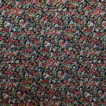 Tecido Georgette Viscose Floral Preto - Ribes y Casals