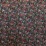 Tecido Georgette Viscose Floral Preto - Ribes y Casals