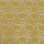 Tecido Guipura Margaridas Ocre - Ribes y Casals