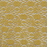 Tecido Guipura Margaridas Ocre - Ribes y Casals