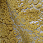 Tecido Guipura Margaridas Ocre - Ribes y Casals