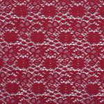 Tecido Guipura Margaridas Vermelho - Ribes y Casals