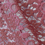 Tecido Guipura Margaridas Rosa Pálido Forte - Ribes y Casals