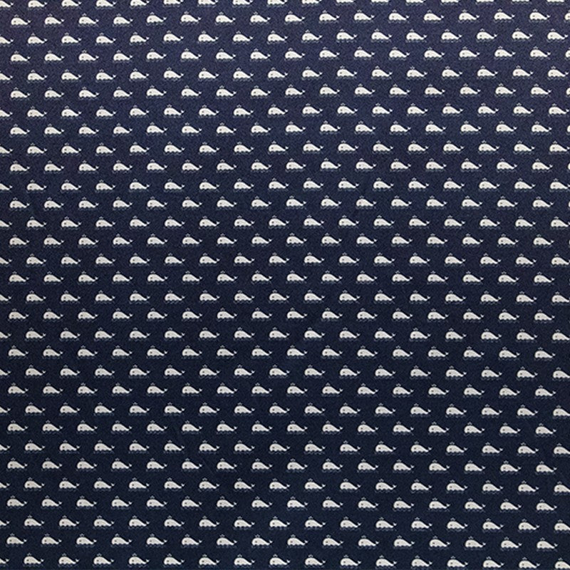 Tecido Infantil Baleia Branco - Ribes y Casals
