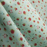 Tecido Infantil Bouquet Verde Água - Ribes y Casals