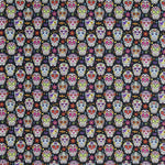 Tecido Infantil Caveira Mexicana Negro - Ribes y Casals