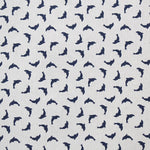 Tecido Infantil Golfinho Azul Marinho - Ribes y Casals