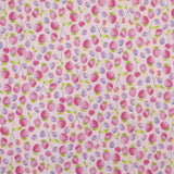 Tecido Infantil Morangos Rosa Bébé - Ribes y Casals