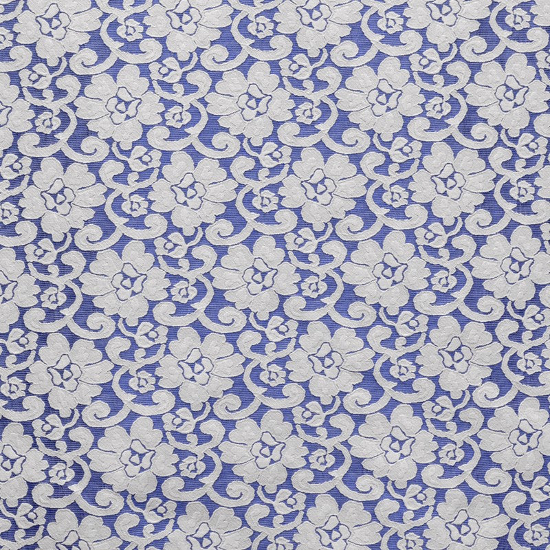 Tecido Jacquard Renda Azul - Ribes y Casals