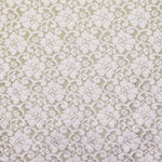 Tecido Jacquard Renda Bege - Ribes y Casals
