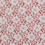 Tecido Jacquard Renda Vermelho - Ribes y Casals