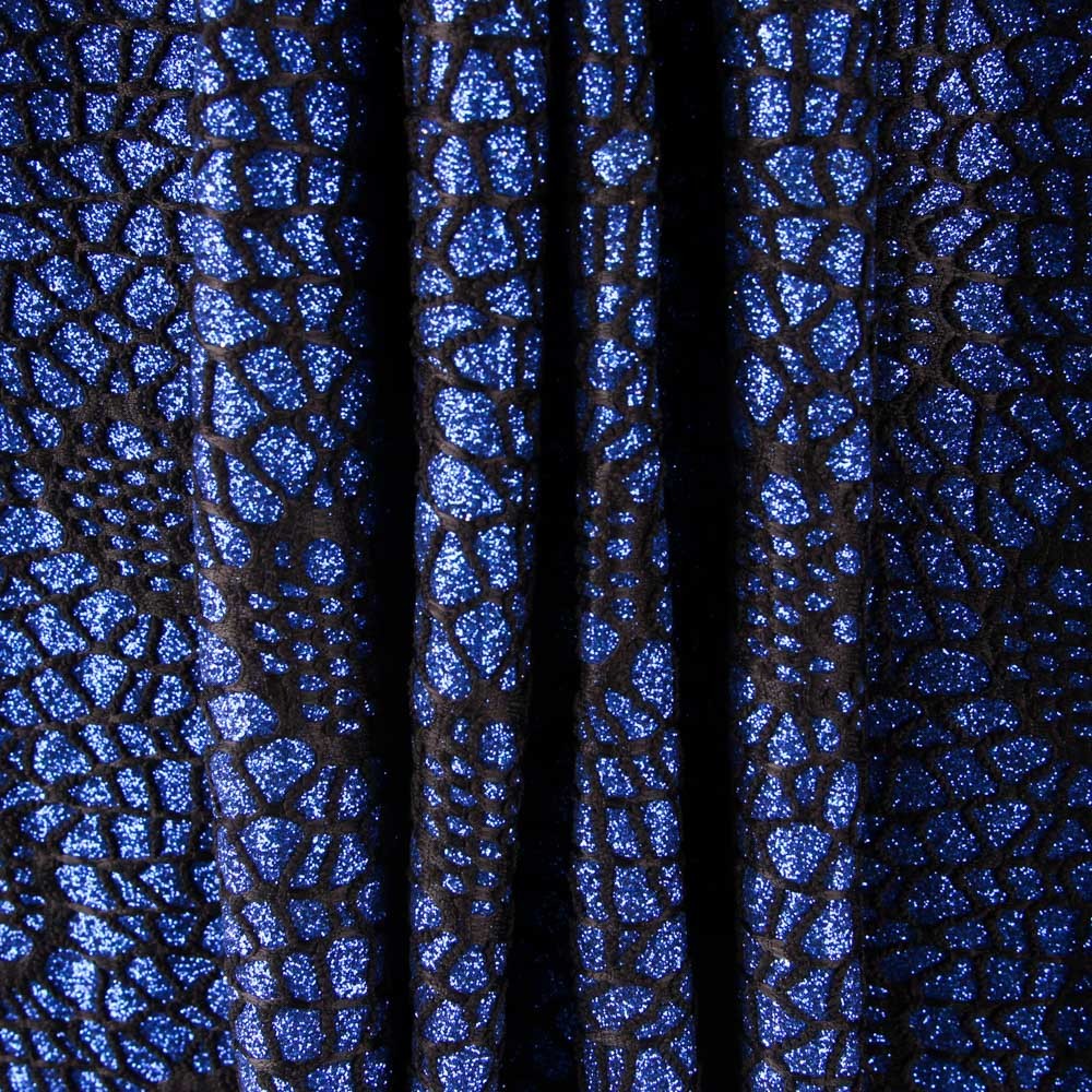 Tecido Lamé Aranha Azulão - Ribes y Casals