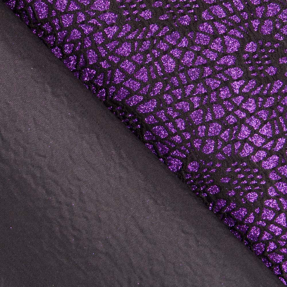 Tecido Lamé Aranha Púrpura - Ribes y Casals