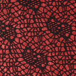 Tecido Lamé Aranha Vermelho - Ribes y Casals