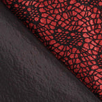 Tecido Lamé Aranha Vermelho - Ribes y Casals