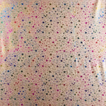 Tecido Lamé Glitter Estrelas Dourado - Ribes y Casals