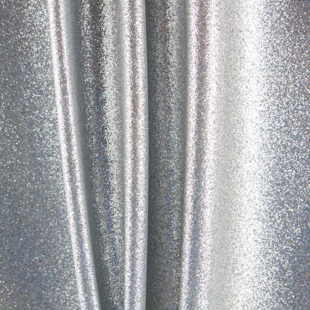 Tecido Lamé Glitter Prata - Ribes y Casals