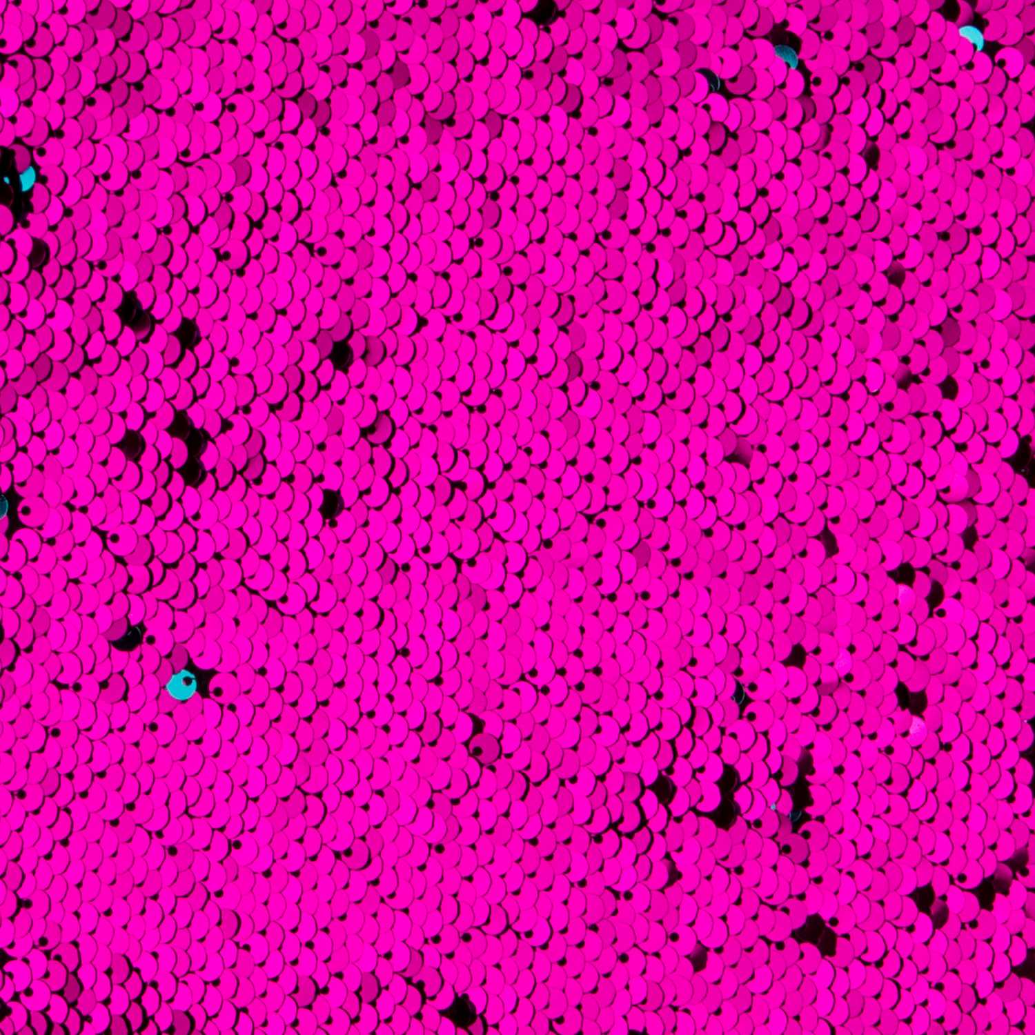 Tela Lantejoula Dos Faces Fucsia-Turquesa - Ribes y Casals