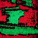 Tela Lantejoula Dos Faces Verde-Vermelho - Ribes y Casals