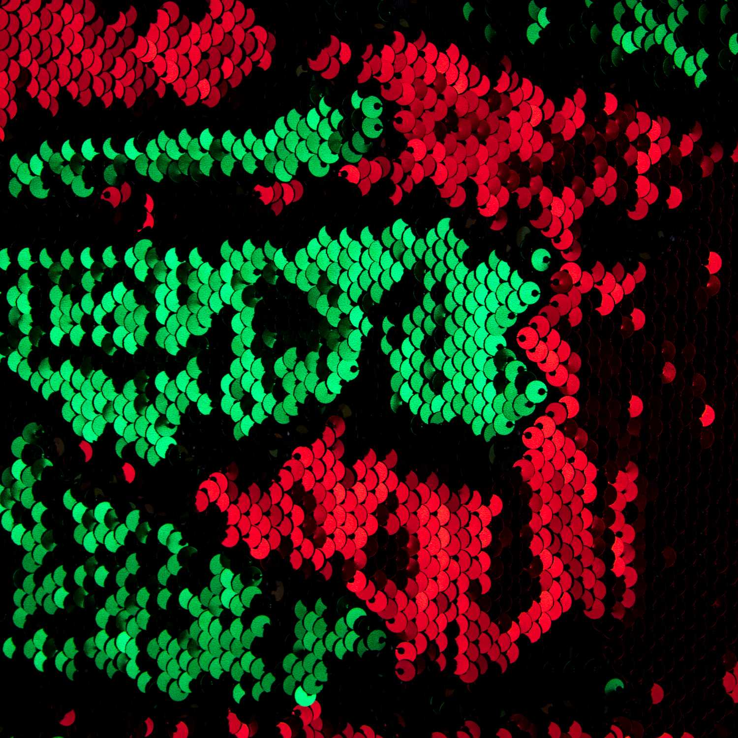 Tela Lantejoula Dos Faces Verde-Vermelho - Ribes y Casals