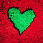 Tela Lantejoula Dos Faces Verde-Vermelho - Ribes y Casals