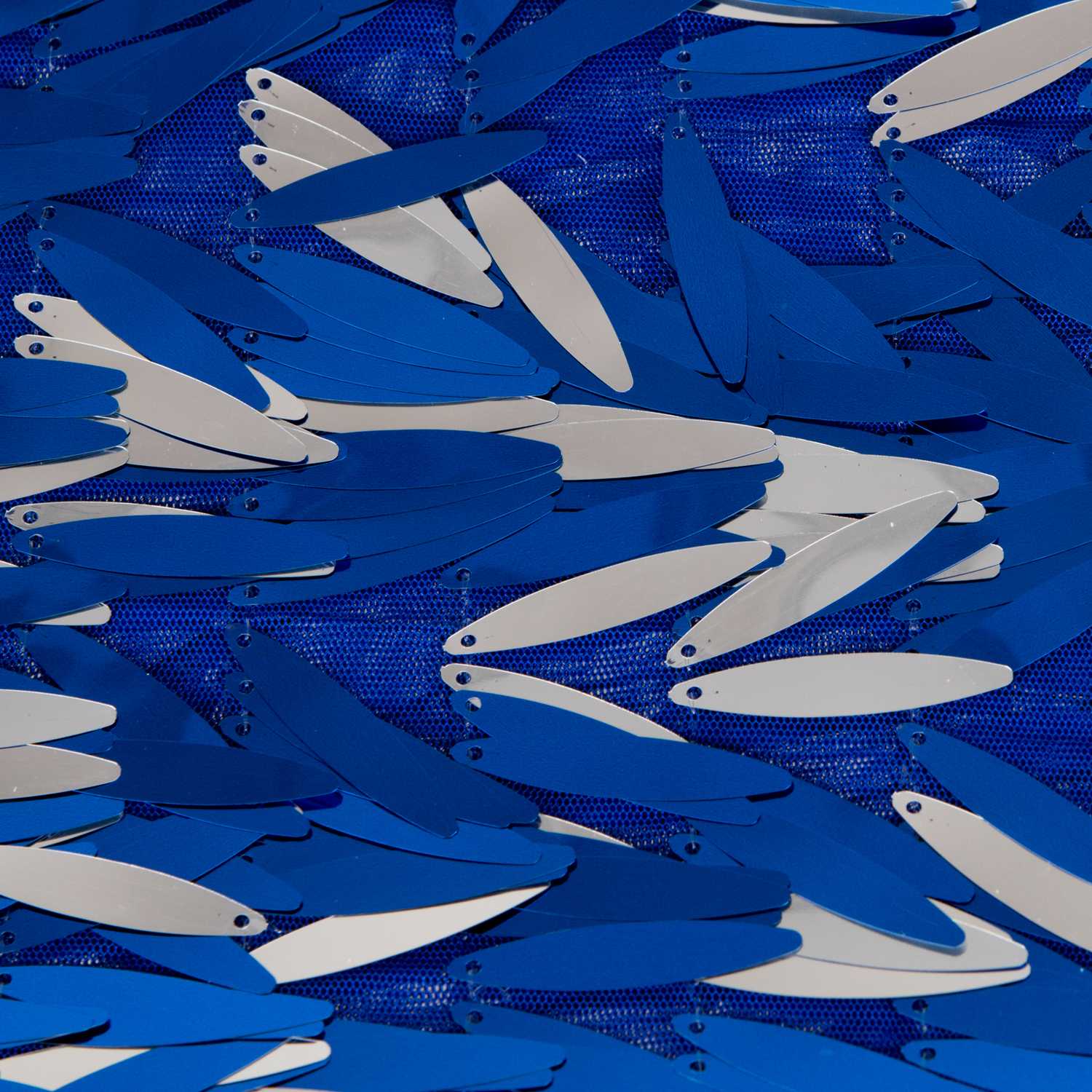 Tela Lentejuela Pluma Azulón - Ribes y Casals