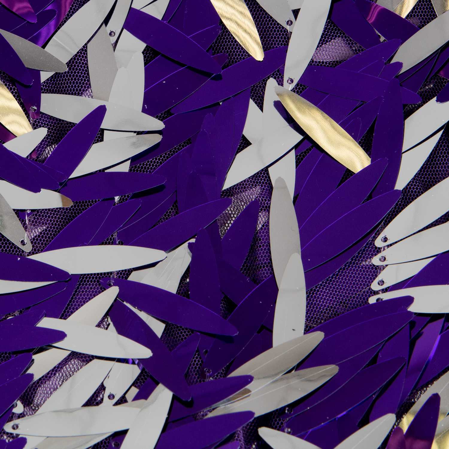 Tela Lentejuela Pluma Morado - Ribes y Casals