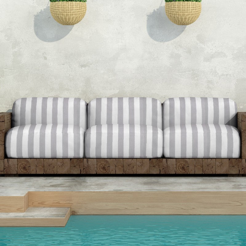 Lona Exterior Listras Cinza - Ribes y Casals