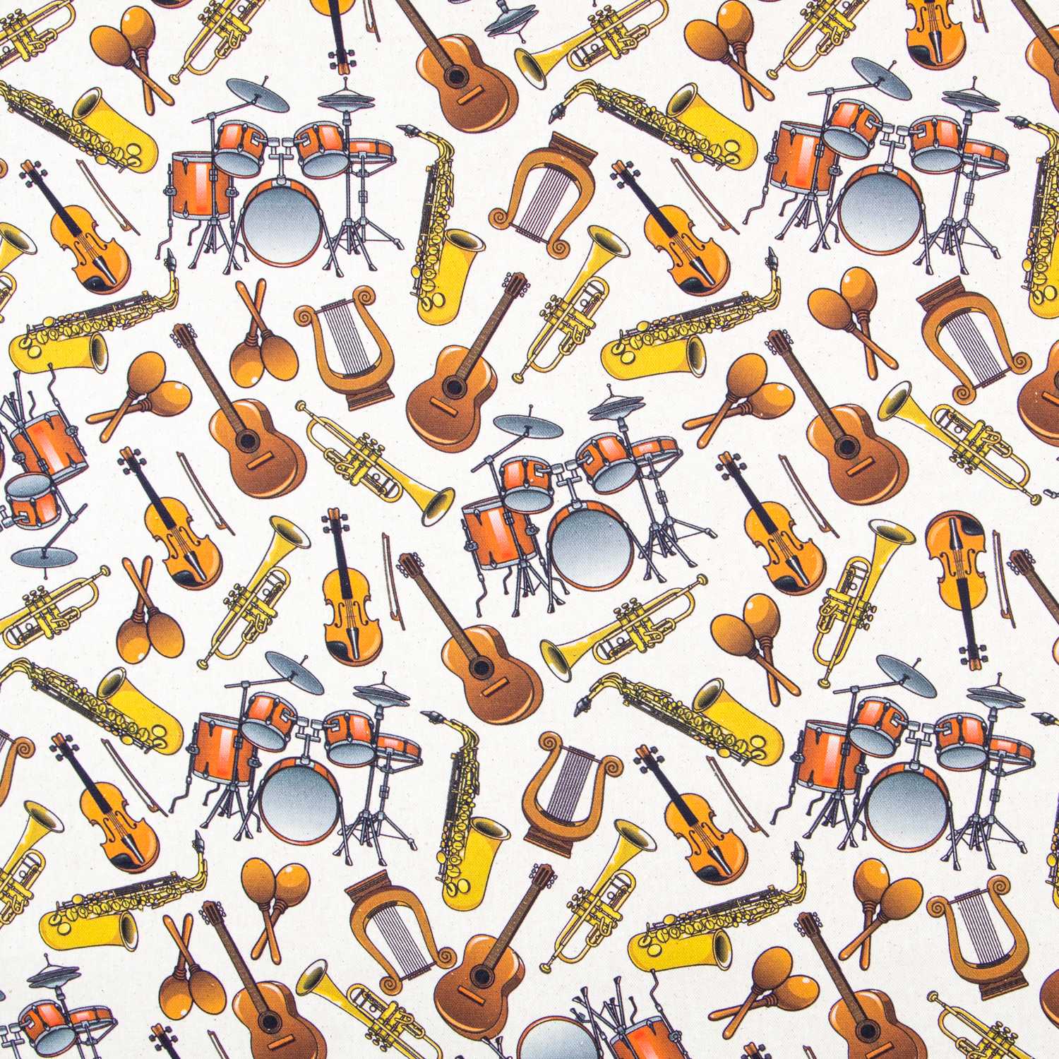 Tecido Loneta Banda Musical - Ribes y Casals