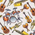 Tecido Loneta Banda Musical - Ribes y Casals