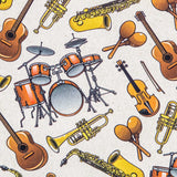 Tecido Loneta Banda Musical - Ribes y Casals