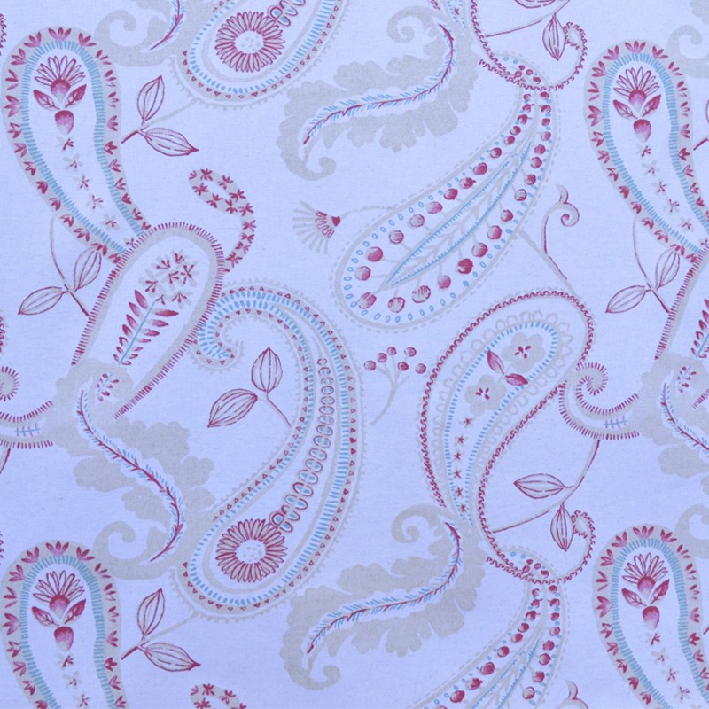 Tecido Lona Caxemira Fundo Cru - Ribes y Casals