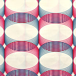 Tecido Loneta Estampado Anéis Fúcsia - Ribes y Casals