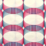 Tecido Loneta Estampado Anéis Fúcsia - Ribes y Casals