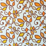 Tecido Loneta Estampado Ramos Castanho - Ribes y Casals