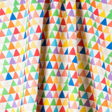 Tela Loneta Estampada Triangulos Multicolor - Ribes y Casals